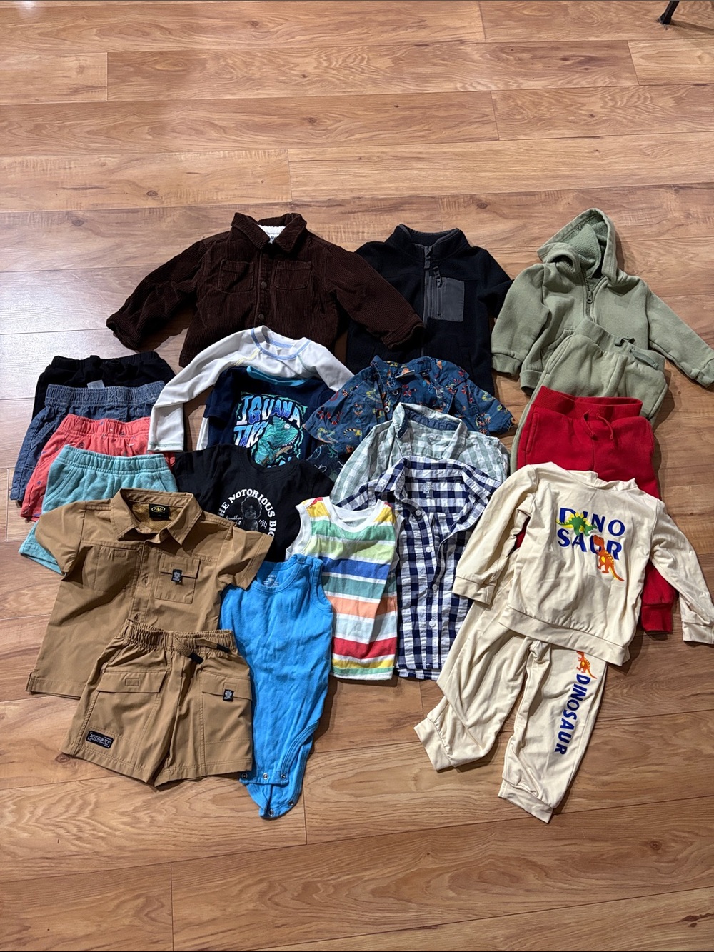 18M Boy Lot 22 piece mixed weather including coat and sweater